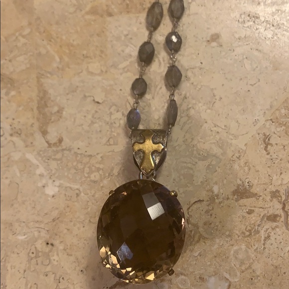 Exquisite SaFia multi stone 6 strand necklace - Picture 7 of 11